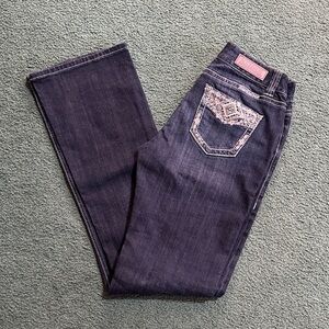 Rock & Roll Cowgirl Women's Boot Cut Jeans in Dark Indigo